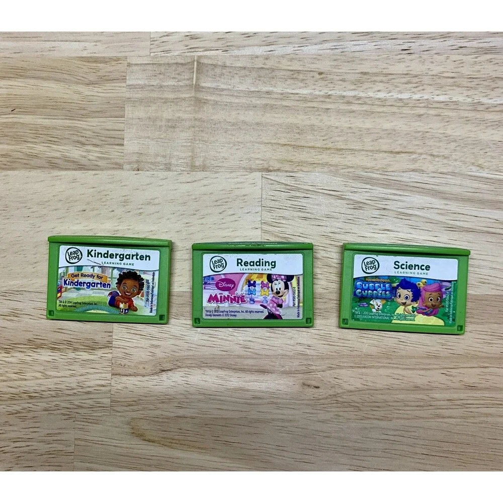 LeapFrog Game Cartridge Bundle 3 Games Kindergarten Reading Science